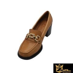 Zaim Kundura Kadın Kamel Hakiki Deri Ayakkabı 505320578-1