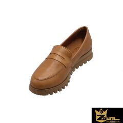 Zaim Kundura Kadın Kamel Hakiki Deri Ayakkabı 505320594-1