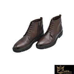 Zaim Kundura Erkek Kahverengi Hakiki Deri Bot 347801597-1
