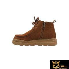 Zaim Kundura Kadın Taba Hakiki Süet Bot 505320061-1