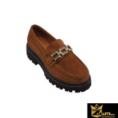 Zaim Kundura Kadın Taba Hakiki Deri Ayakkabı 505320568-1