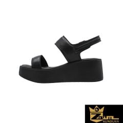 Zaim Kundura Kadın Siyah Hakiki Deri Sandalet 505320544-1