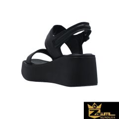 Zaim Kundura Kadın Siyah Hakiki Deri Sandalet 505320544-1