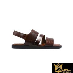 Zaim Kundura Erkek Kahverengi Hakiki Deri Sandalet 343501008-1