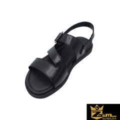 Zaim Kundura Erkek Siyah Hakiki Deri Sandalet 343501025-1