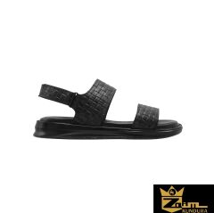 Zaim Kundura Erkek Siyah Hakiki Deri Sandalet 343501126-1