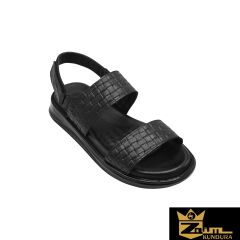 Zaim Kundura Erkek Siyah Hakiki Deri Sandalet 343501126-1