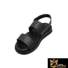 Zaim Kundura Erkek Siyah Hakiki Deri Sandalet 343501126-1