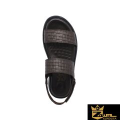 Zaim Kundura Erkek Kahverengi Hakiki Deri Sandalet 343501126-1