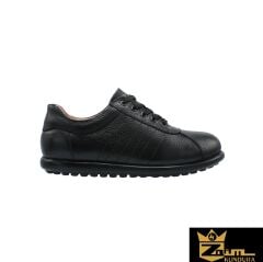 Zaim Kundura Unisex Siyah Hakiki Deri Ayakkabı 348138201-1