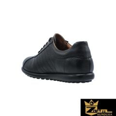 Zaim Kundura Unisex Siyah Hakiki Deri Ayakkabı 348138201-1