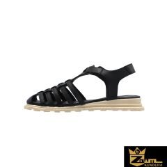 Zaim Kundura Kadın Siyah Hakiki Deri Sandalet 505329021-1