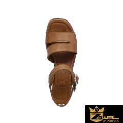 Zaim Kundura Kadın Kamel Hakiki Deri Sandalet 505321402-1