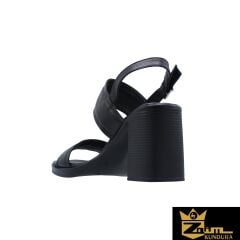 Zaim Kundura Kadın Siyah Hakiki Deri Sandalet 505320405-1