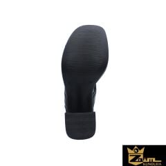 Zaim Kundura Kadın Siyah Hakiki Deri Sandalet 505320405-1