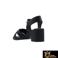 Zaim Kundura Kadın Siyah Hakiki Deri Sandalet 505320403-1