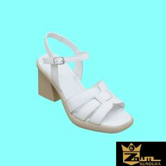 Zaim Kundura Kadın Beyaz Hakiki Deri Sandalet 505320411-1