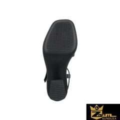 Zaim Kundura Kadın Siyah Hakiki Deri Sandalet 505320409-1