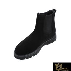 Zaim Kundura Erkek Siyah Hakiki Süet Bot 342522463-1